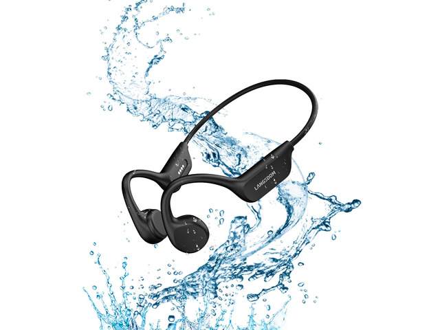 Bone Conduction Headphones IPX8 Swimming Waterproof Dustproof Sweatproof MP3 Player Headset Underwater Music Player 32GB Memory, Open-Ear Wireless...