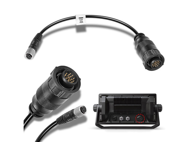 Replacement for 1852073 MKR-US2-13 Universal Sonar 2 Adapter Cable for Trolling Motors to HUMMINBIRD XPLORE, APEX, SOLIX, Onix Chartplotter and...