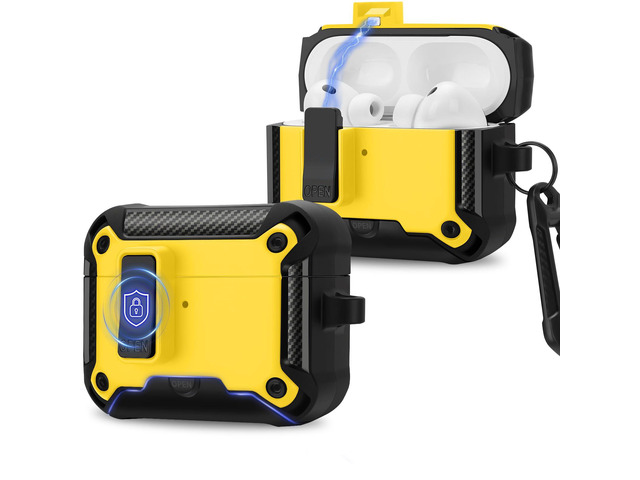 Compatible with AirPods Pro 3 Case, Rugged Hard Protective Cover Designed for Apple AirPod Pro 3rd Generation, Magnetic Automatic Lock with Phone...