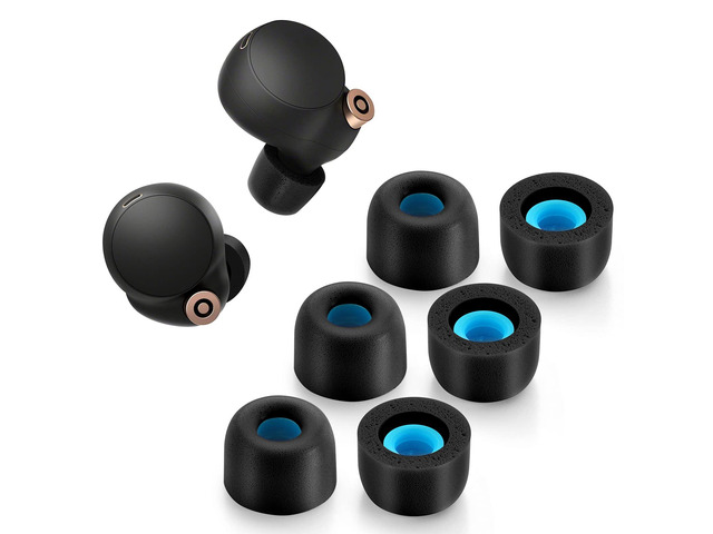 Memory Foam Tips for Sony WF-1000XM4 / WF-1000XM3, Anti-Slip Replacement Ear Tips for Sony True Wireless EarphonesFit in The Charging Case, Perfect...