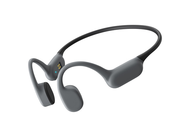 Bone Conduction Headphones, Bluetooth Open Ear Headphones Wireless with Mic,IPX6 Sport Headphones for Running(Gray)