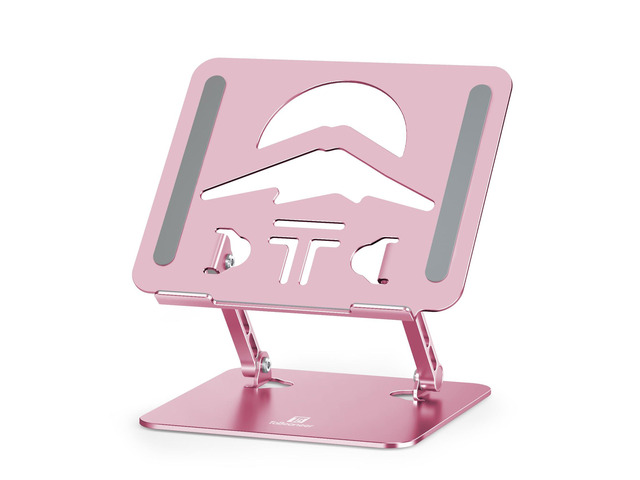 Z-Shaped Laptop Stand for Desk Fits 10'-16' Notebook, Puce Pink Adjustable Ergonomic Riser With Portable Folding Design for Comfortable Desk...