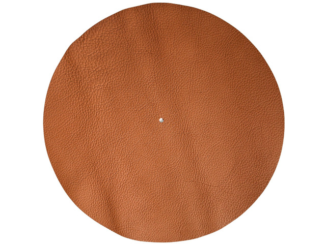 Premium Leather Turntable Slipmat 11.5' Full-Grain Cowhide Platter Mat Anti-Static Dual-Sided Grain & Suede Fits Audio-Technica, Pro-Ject,...