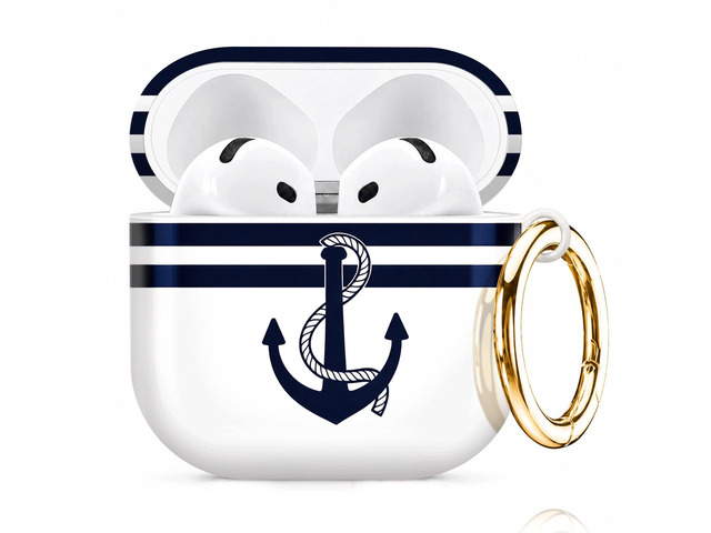 Compatiable with AirPod 4 Protective Case 2024, Soft Protective Case with Keychain for Women,Cute& Sleek Design Shockproof Charging Case Cover for...