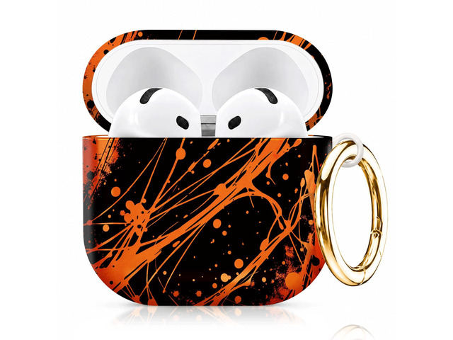 Compatiable with AirPod 4 Protective Case 2024, Soft Protective Case with Keychain for Women,Cute& Sleek Design Shockproof Charging Case Cover for...