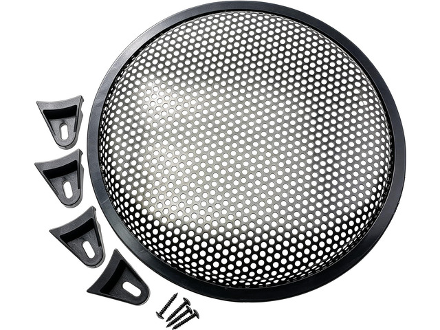 2 Pack 10 Metal Mesh Speaker Grills Covers with Mounting Screws Subwoofer Grill Protective Case for Home Audio Car Speaker [Black]