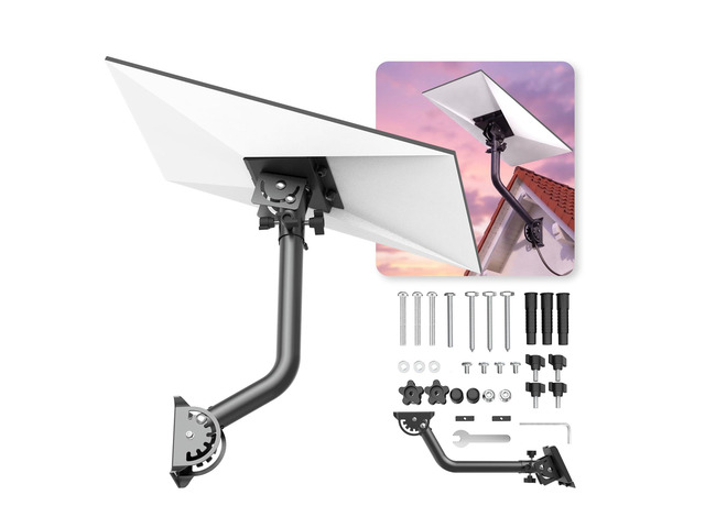 Gen 3/4/4X Mount for Starlink, Starlink Roof Mount 180° & 360° Rotation Heavy Duty Adjustable Starlink Mount, Rust-Resistant Roof and Eave...