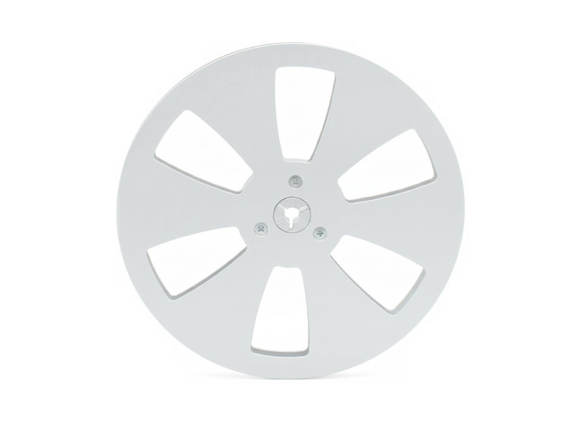 7 Inch Empty Tape Reel 1/4' Aluminum Take-up Reel, 6-Hole Metal Flange Hardware Spool Component Universal Replacement for Open Reel to Reel Tape...