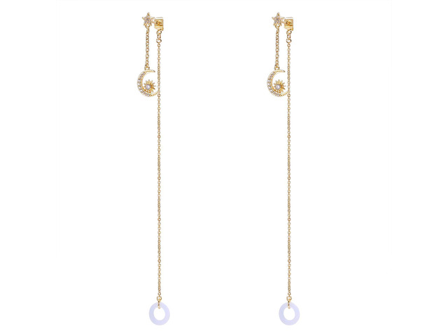 Anti-lost Holder Earrings for AirPods 14K Gold Plated Wireless Earbuds Earrings Dangle Earring Wireless Earphone Holder Strap Compatible with...