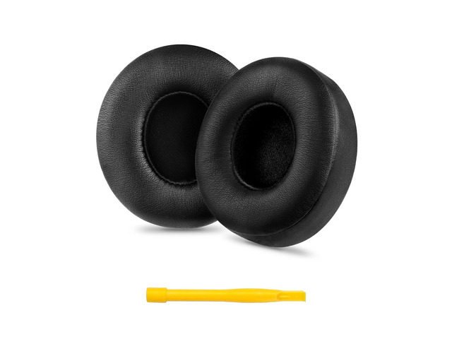 Replacement Ear Pads for Beats Solo 4, Protein Leather, Black Ear Pads Cushions with Soft Protein Leather and Noise Isolating Memory Foam for...