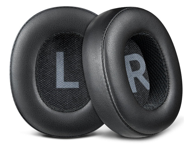 Earpads for TREBLAB Z2 ANC Over-Ear Wireless Headphones, Replacement Ear Pads Cushions with Soft Protein Leather and High-Density Memory Foam - Black