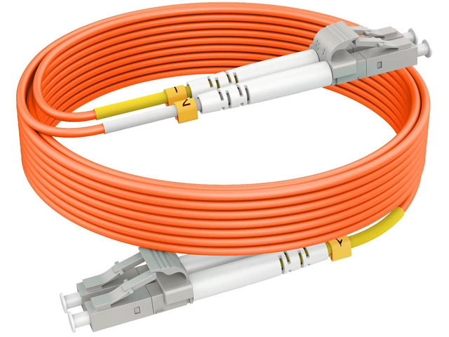16ft/5m OM2 LC LC Fiber Optic Patch Cables Cord Multimode MM Fiber Optic Cable Jumper Duplex LSZH, 50/125m, 1G/10G