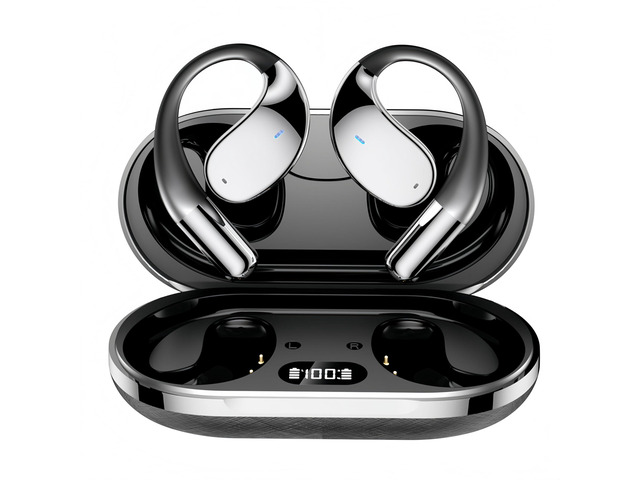 AI Real-Time Translation Wireless Bluetooth Earbuds, ANC Active Noise Cancelling Sports Headphones with 13mm Large Dynamic Driver, Open-Ear Bone...