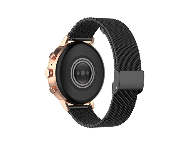 Metal Bands Compatible with Fitpolo DR06/TOOBUR DR06/FQQ DR06/KEEPONFIT DR05/KIBFLE DR03/YMZ DR03 Stainless Steel Milanese Mesh Loop Strap for DR06...