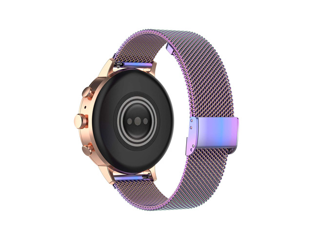 Metal Bands Compatible with Fitpolo DR06/TOOBUR DR06/FQQ DR06/KEEPONFIT DR05/KIBFLE DR03/YMZ DR03 Stainless Steel Milanese Mesh Loop Strap for DR06...