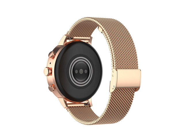Metal Bands Compatible with Fitpolo DR06/TOOBUR DR06/FQQ DR06/KEEPONFIT DR05/KIBFLE DR03/YMZ DR03 Stainless Steel Milanese Mesh Loop Strap for DR06...