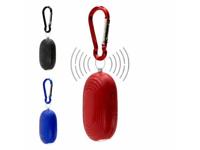 Personal Safety Alarm for Women, 120DB, Red Dual LED flashlight and keychain attachment deliver a loud deterrent alert on the go