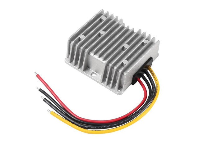 DC Voltage Reducer Converter DC 36V/48V to 12V 20A Automatic Step Down Up Voltage Regulator Power Converter Waterproof Module Transformer for Golf...