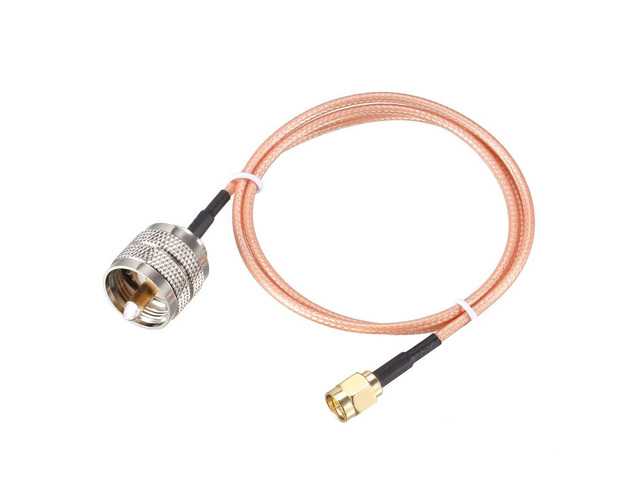 SMA Male to UHF PL-259 Male RG316 RF Coaxial Coax Cable 2 Ft