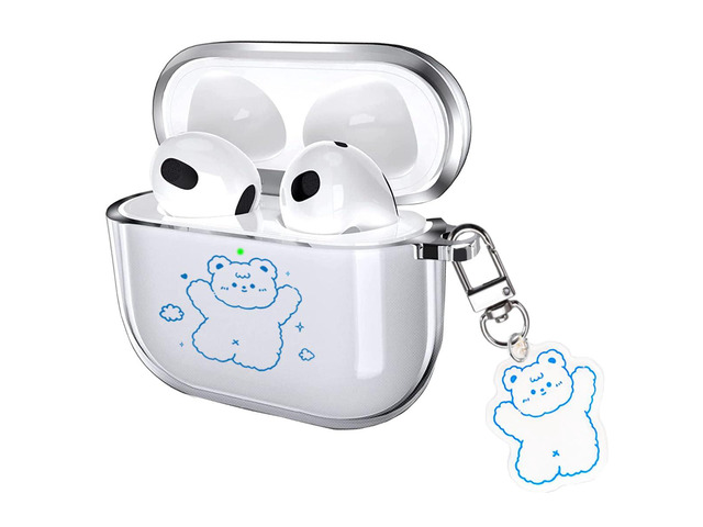 for Cute AirPods 4 Case 2024 with Keychain Carabiner, Clear AirPods 4 Case Cartoon Anime Pattern Soft Cover with an Ornaments for Boys Girls Women...