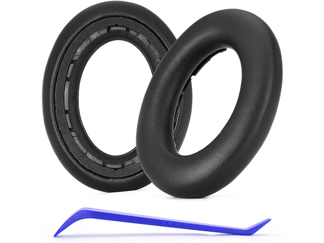 Ear Pads for Sennheiser Accentum/Accentum Plus Headphones-Black Replacement EarPads Ear Cushions,Softer Leather and Noise Isolation Foam