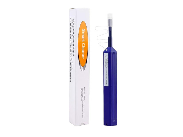 Fiber Pen Cleaner for LC/MU Connectors, 1.25mm UPC/APC Ferrule Cleaner, One-Push Fiber Optic Cleaning Tool with Extendable Probe (2.38 to 3.63),...
