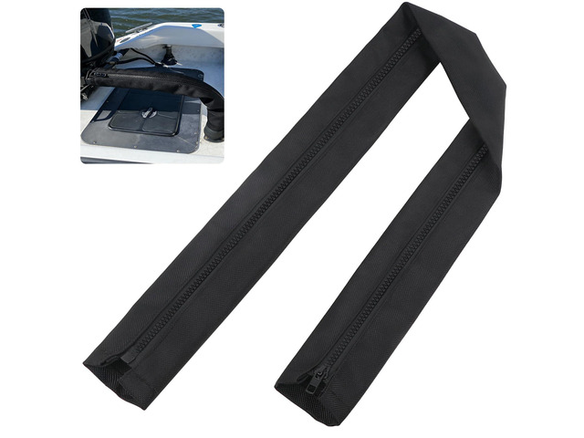 48 Inch Zippered Rigging Sleeve,Trolling Motor Cable Organizer Sleeve, Zippered Heavy Duty 600D Waterproof Marine Cable Jacket, Universal Fit for...