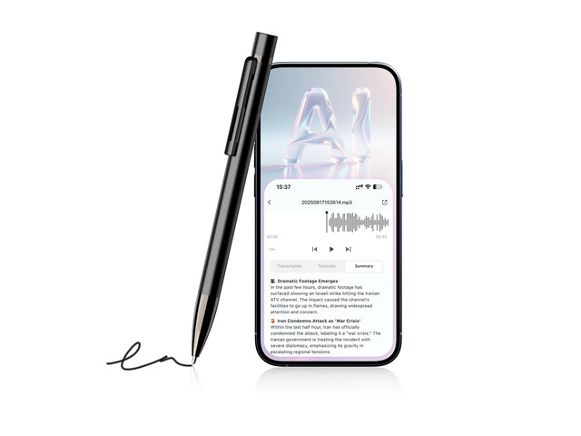 AI Voice Recorder Pen - App Transcription & Translation (32GB, No Fee) Write and record in one tool. Includes app control, noise reduction, 120+...