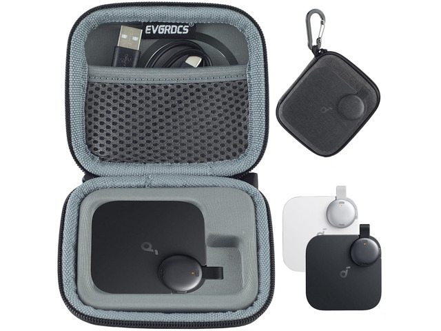 Case for Anker soundcore Work AI Voice Recorder Made of EVA material, shock-absorbent, waterproof and odor-free. Compact to fit pockets, ideal...