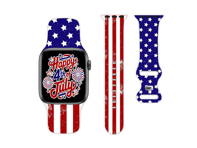Holiday Watch Bands Compatible with Apple Watch 38/40/41/42/44/45/46/49mm for Women Men Replacement Silicone Sport Strap for iWatch Series...