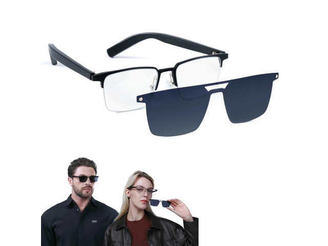 AI Smart Glasses, Translator, Open-Ear Bluetooth, Aluminum Alloy Frame Real-time AI interpreter & translator, open-ear speakers, auto on/off wear...