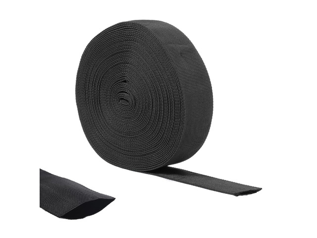 33 FT Nylon Hydraulic Hose Protector 1.5 in Sleeve Black Protective Cover Sheath Wrap Cable Sleeve Torch Cutting Wire Cover Management Wrap for...