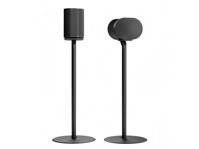 Speaker Stand Pair, Only Compatible with Sonos Era 100 and 300, Black 22 LBS Capacity, 28.1' Fixed Height, Metal Base, Bookshelf Speaker Stands...