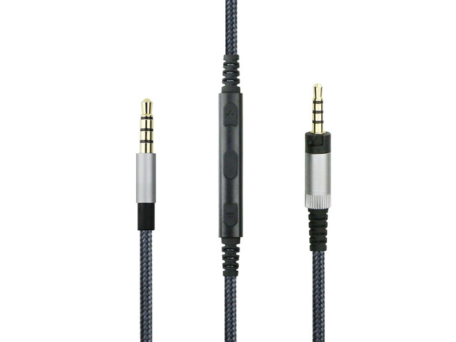Headphone Cord Audio Cable for Sennheiser HD4.40, HD 4.40 BT, HD4.50, HD 4.50 BTNC, HD4.30i, HD400S Headphone, Remote Volume Control Inline Mic for...