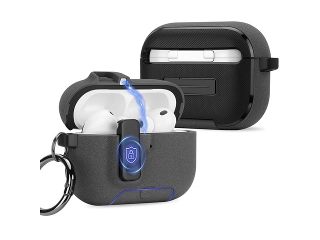 Compatible with AirPods Pro 3 Case with Phone Stand, Precise Fit Design for Apple AirPods Pro 3rd Cover (Sand Stone)