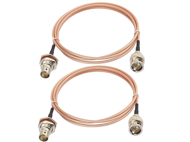 SDI Cable 3ft 2-Pack 75 Ohm BNC Male to BNC Female Bulkhead Cable Thin RG179 SDI Video Cables Flexible for HD-SDI 3G-SDI Camera Monitor Converter...