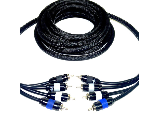 Premium 4-Channel RCA Cable - 18ft