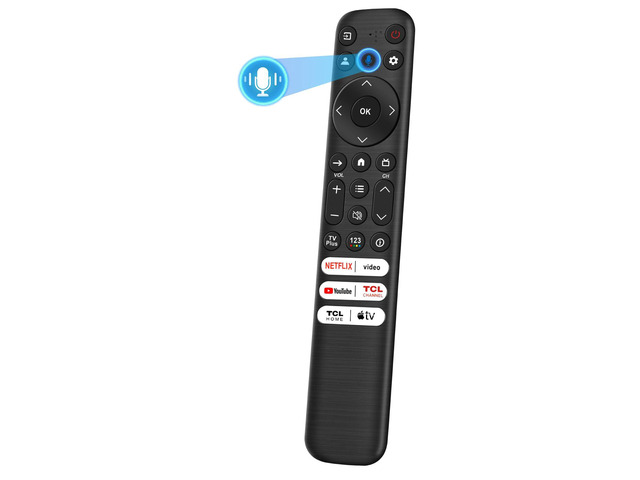 Voice Remote Replacement for TCL Google TV QM8 QM7 Q7 Q6 Q5 RC813 Remote Control Compatible with TCL LED UHD QLED FHD HDR Android Smart TV