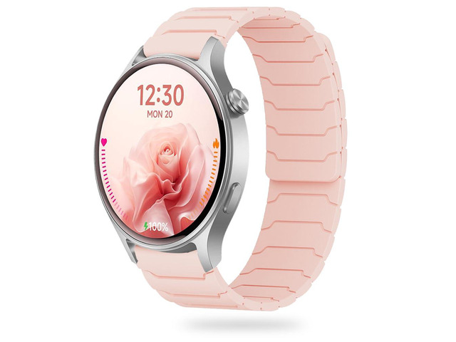 Magnetic Watchband Compatible with Fitpolo AR-01, Silicone Sport Strong Magnet Strap for aeac AR-01 Smart Watch, for women