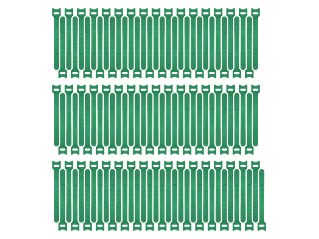100pcs Reusable Fastening Cable Ties Adjustable Wire Management 8 Inch (Green)