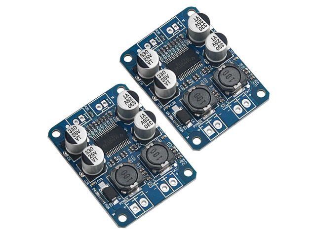 2Pcs TPA3118 Single Channel Digital Audio Power Amplifier Board Module 1X60W DC 12V-24V Converter for Audio System DIY Speakers