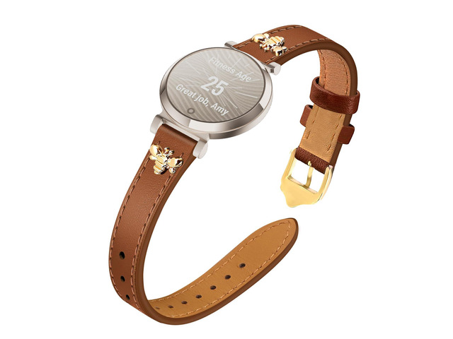 Slim Leather Bands Compatible with Garmin Lily 2 Leather with Charms, Feminine,Design,for Garmin Lily 2 Watch Band