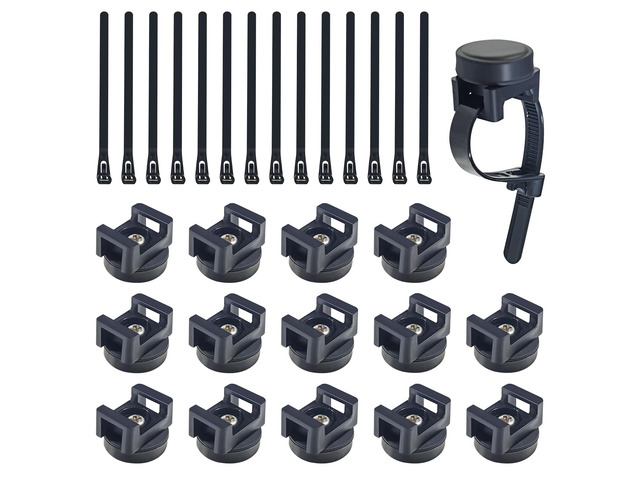 15pcs Magnetic Cable Zip Tie Base, Wire Cable Holder, Cable Ties Mount Wire Clips, Cable Management Base Organization, Multipurpose for Cable Wire...