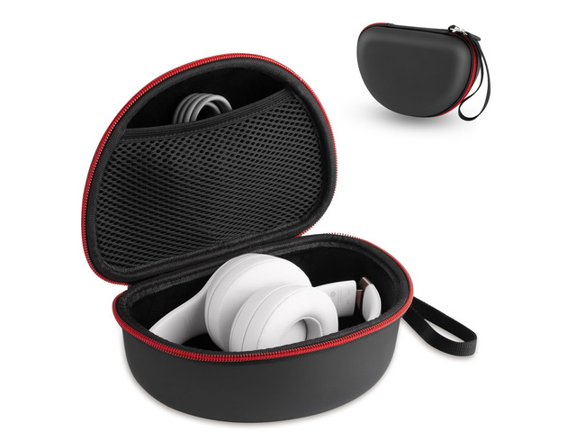 Hard Shell Travel Case Compatible with Beats Studio Pro/Studio3/Solo4/Solo3/ Solo 2 Bluetooth On-Ear Headphones (Black)
