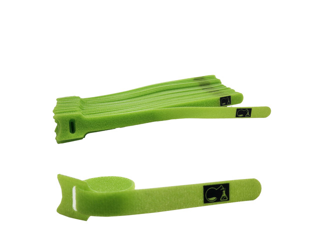 CableLock Cable Ties - 50 Pack - 8 Inch Reusable Cord Organizers - Clean Cable Management for Gaming and Home Office (Green)