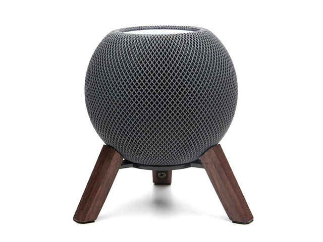 Wooden Desktop Speaker Stand for HomePod Mini, Wood Tripod Desk Stand Holder
