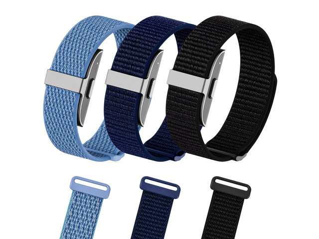 3 Pack Nylon Loop Bands for Hume Band Replacement Strap for Hume Band 1.0 Hand Washable and Quick-drying, Soft Breathable Adjustable Wristband...