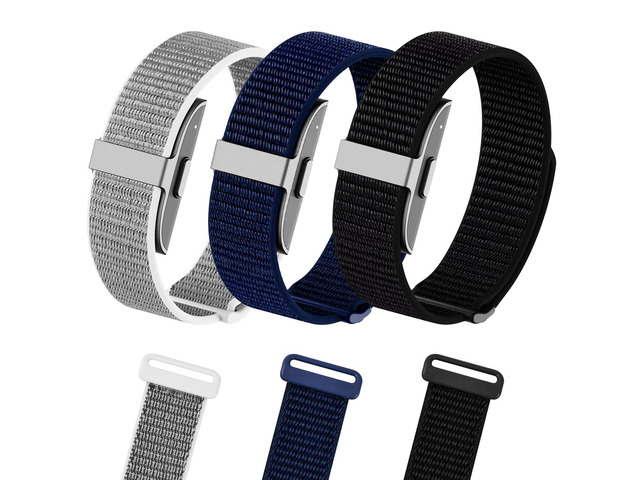 3 Pack Nylon Loop Bands for Hume Band Replacement Strap for Hume Band 1.0 Hand Washable and Quick-drying, Soft Breathable Adjustable Wristband...
