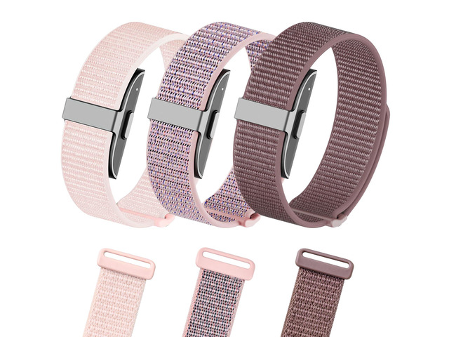 3 Pack Nylon Loop Bands for Hume Band Replacement Strap for Hume Band 1.0 Hand Washable and Quick-drying, Soft Breathable Adjustable Wristband...