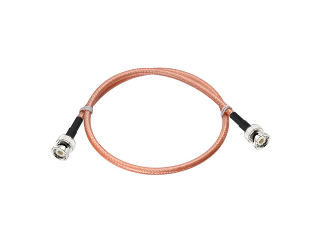 BNC Male to BNC Male Low Loss RG400 Coaxial Cable 1.6ft for CB Amateur VHF UHF Ham Radio, Scanner Antenna, Oscilloscope Spectrum Analyzer